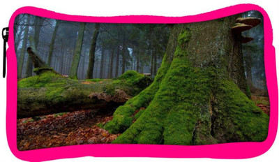 

Snoogg Eco Friendly Canvas Green Tree Designer Student Pen Pencil Case Coin Purse Pouch Cosmetic Makeup Bag (PINK) Pouch(Multicolor)