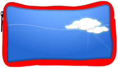 

Snoogg Eco Friendly Canvas White Clouds Designer Student Pen Pencil Case Coin Purse Pouch Cosmetic Makeup Bag (RED) Pouch(Multicolor)