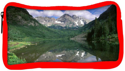 

Snoogg Eco Friendly Canvas Green Mountains Designer Student Pen Pencil Case Coin Purse Pouch Cosmetic Makeup Bag (RED) Pouch(Multicolor)
