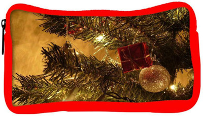 

Snoogg Eco Friendly Canvas Christmas Trees Lanterns Designer Student Pen Pencil Case Coin Purse Pouch Cosmetic Makeup Bag (RED) Pouch(Multicolor)