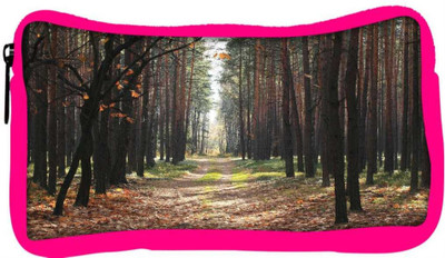 

Snoogg Eco Friendly Canvas Autumn Student Pen Pencil Case Coin Purse Pouch Cosmetic Makeup Bag (PINK) Pouch(Multicolor)