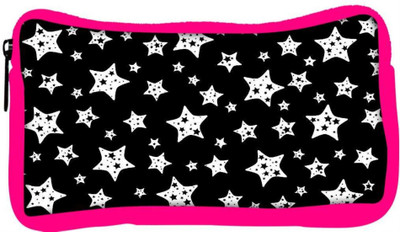 

Snoogg Eco Friendly Canvas Black And White Stars Designer Student Pen Pencil Case Coin Purse Pouch Cosmetic Makeup Bag (PINK) Pouch(Multicolor)