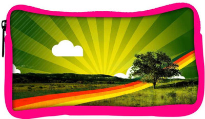 

Snoogg Eco Friendly Canvas Rainbow Path Designer Student Pen Pencil Case Coin Purse Pouch Cosmetic Makeup Bag (PINK) Pouch(Multicolor)