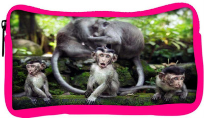 

Snoogg Eco Friendly Canvas Monkey Babies Designer Student Pen Pencil Case Coin Purse Pouch Cosmetic Makeup Bag (PINK) Pouch(Multicolor)