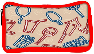 

Snoogg Eco Friendly Canvas Lollipop Designer Student Pen Pencil Case Coin Purse Pouch Cosmetic Makeup Bag (RED) Pouch(Multicolor)