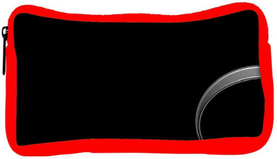 

Snoogg Eco Friendly Canvas Grey Layer In Black Designer Student Pen Pencil Case Coin Purse Pouch Cosmetic Makeup Bag (RED) Pouch(Multicolor)