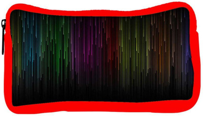 

Snoogg Eco Friendly Canvas Falling Colorful Rays Designer Student Pen Pencil Case Coin Purse Pouch Cosmetic Makeup Bag (RED) Pouch(Multicolor)
