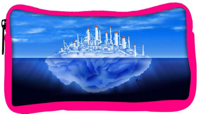 

Snoogg Eco Friendly Canvas Castle On Iceberg` 2765 Student Pen Pencil Case Coin Purse Pouch Cosmetic Makeup Bag (PINK) Pouch(Multicolor)
