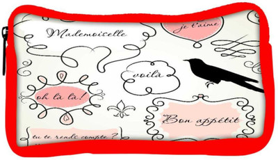 

Snoogg Eco Friendly Canvas Doodle Frames Student Pen Pencil Case Coin Purse Pouch Cosmetic Makeup Bag (RED) Pouch(Multicolor)