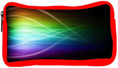

Snoogg Eco Friendly Canvas Multicolor Abstract Design Designer Student Pen Pencil Case Coin Purse Pouch Cosmetic Makeup Bag (RED) Pouch(Multicolor)