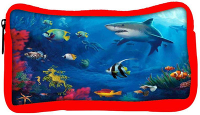 

Snoogg Eco Friendly Canvas Underwater Life 2727 Student Pen Pencil Case Coin Purse Pouch Cosmetic Makeup Bag (RED) Pouch(Multicolor)