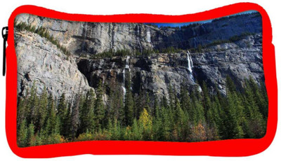 

Snoogg Eco Friendly Canvas Abstract Big Rocks Designer Student Pen Pencil Case Coin Purse Pouch Cosmetic Makeup Bag (RED) Pouch(Multicolor)