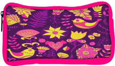 

Snoogg Eco Friendly Canvas Seamless Texture With Flowers Student Pen Pencil Case Coin Purse Pouch Cosmetic Makeup Bag (PINK) Pouch(Multicolor)