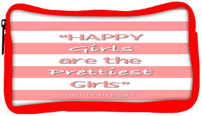 

Snoogg Eco Friendly Canvas Happy Girls Are The Prettiest Girls Student Pen Pencil Case Coin Purse Pouch Cosmetic Makeup Bag (RED) Pouch(Multicolor)