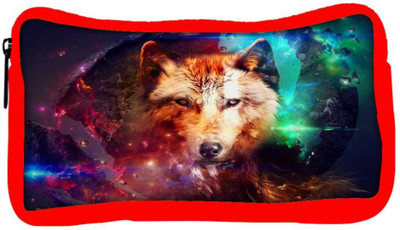 

Snoogg Eco Friendly Canvas Wolf Of Hearts Student Pen Pencil Case Coin Purse Pouch Cosmetic Makeup Bag (RED) Pouch(Multicolor)