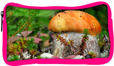 

Snoogg Eco Friendly Canvas Orange Mushroom Designer Student Pen Pencil Case Coin Purse Pouch Cosmetic Makeup Bag (PINK) Pouch(Multicolor)