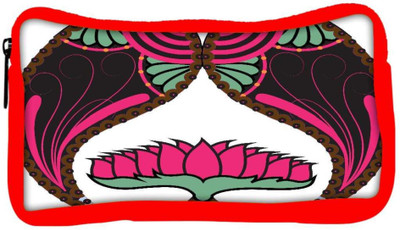 

Snoogg Eco Friendly Canvas Floral Paisley Design Student Pen Pencil Case Coin Purse Pouch Cosmetic Makeup Bag (RED) Pouch(Multicolor)