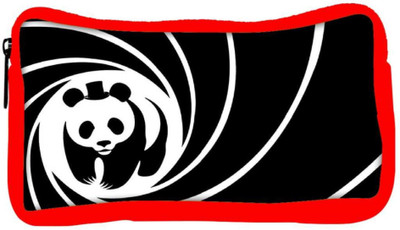 

Snoogg Eco Friendly Canvas Panda Circle 2520 Student Pen Pencil Case Coin Purse Pouch Cosmetic Makeup Bag (RED) Pouch(Multicolor)
