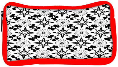 

Snoogg Eco Friendly Canvas White Floral Black Designer Student Pen Pencil Case Coin Purse Pouch Cosmetic Makeup Bag (RED) Pouch(Multicolor)