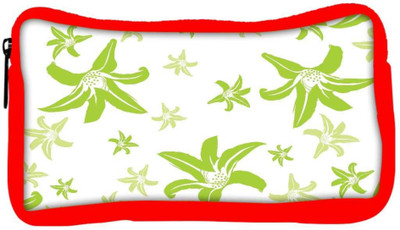 

Snoogg Eco Friendly Canvas Green Petals Designer Student Pen Pencil Case Coin Purse Pouch Cosmetic Makeup Bag (RED) Pouch(Multicolor)