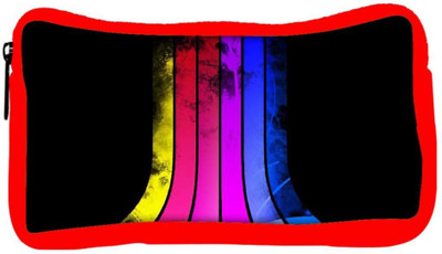 

Snoogg Eco Friendly Canvas Colorful Rays Designer Student Pen Pencil Case Coin Purse Pouch Cosmetic Makeup Bag (RED) Pouch(Multicolor)