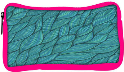 

Snoogg Eco Friendly Canvas Seamless Waves Texture Student Pen Pencil Case Coin Purse Pouch Cosmetic Makeup Bag (PINK) Pouch(Multicolor)