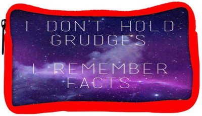 

Snoogg Eco Friendly Canvas Grudges & Facts Student Pen Pencil Case Coin Purse Pouch Cosmetic Makeup Bag (RED) Pouch(Multicolor)