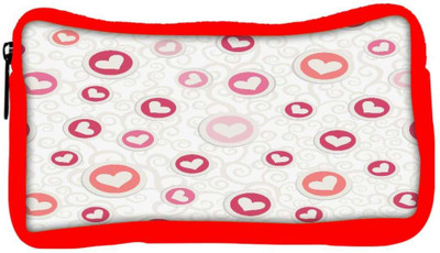 

Snoogg Eco Friendly Canvas White Hearts In Colorful Circles Designer Student Pen Pencil Case Coin Purse Pouch Cosmetic Makeup Bag (RED) Pouch(Multicolor)