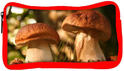 

Snoogg Eco Friendly Canvas Abstract Mushroom Designer Student Pen Pencil Case Coin Purse Pouch Cosmetic Makeup Bag (RED) Pouch(Multicolor)