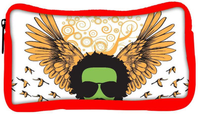 

Snoogg Eco Friendly Canvas Abstract Emblem Student Pen Pencil Case Coin Purse Pouch Cosmetic Makeup Bag (RED) Pouch(Multicolor)
