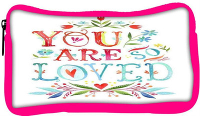 

Snoogg Eco Friendly Canvas You Are So Loved Student Pen Pencil Case Coin Purse Pouch Cosmetic Makeup Bag (PINK) Pouch(Multicolor)