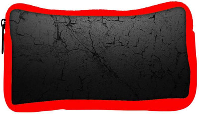 

Snoogg Eco Friendly Canvas Black Duster Wall Designer Student Pen Pencil Case Coin Purse Pouch Cosmetic Makeup Bag (RED) Pouch(Multicolor)