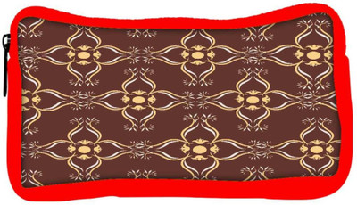 

Snoogg Eco Friendly Canvas Brown Pattern Designer Student Pen Pencil Case Coin Purse Pouch Cosmetic Makeup Bag (RED) Pouch(Multicolor)