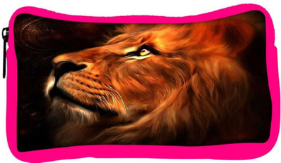 

Snoogg Eco Friendly Canvas Lion Hearted Student Pen Pencil Case Coin Purse Pouch Cosmetic Makeup Bag (PINK) Pouch(Multicolor)