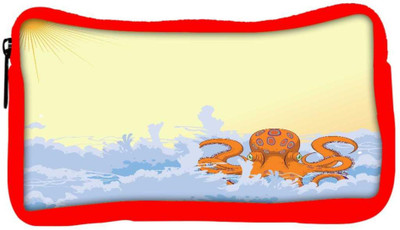 

Snoogg Eco Friendly Canvas Summer Illustrattion Student Pen Pencil Case Coin Purse Pouch Cosmetic Makeup Bag (RED) Pouch(Multicolor)