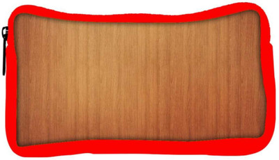 

Snoogg Eco Friendly Canvas Plain Wood Laminate Designer Student Pen Pencil Case Coin Purse Pouch Cosmetic Makeup Bag (RED) Pouch(Multicolor)