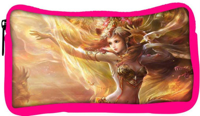 

Snoogg Eco Friendly Canvas Women Fantasy Designer Student Pen Pencil Case Coin Purse Pouch Cosmetic Makeup Bag (PINK) Pouch(Multicolor)