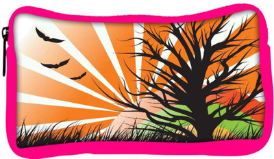 

Snoogg Eco Friendly Canvas Abstract Illustration Student Pen Pencil Case Coin Purse Pouch Cosmetic Makeup Bag (PINK) Pouch(Multicolor)