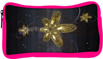 

Snoogg Eco Friendly Canvas Golden Flower Designer Student Pen Pencil Case Coin Purse Pouch Cosmetic Makeup Bag (PINK) Pouch(Multicolor)