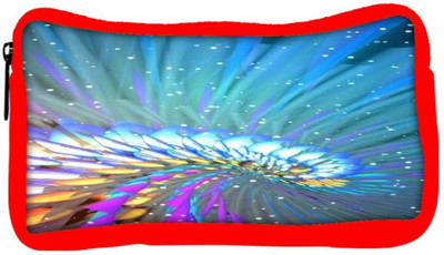 

Snoogg Eco Friendly Canvas Abstract Design Designer Student Pen Pencil Case Coin Purse Pouch Cosmetic Makeup Bag (RED) Pouch(Multicolor)