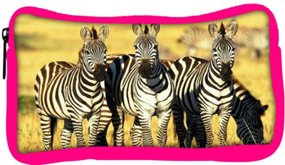 

Snoogg Eco Friendly Canvas Group Of Zebra Designer Student Pen Pencil Case Coin Purse Pouch Cosmetic Makeup Bag (PINK) Pouch(Multicolor)