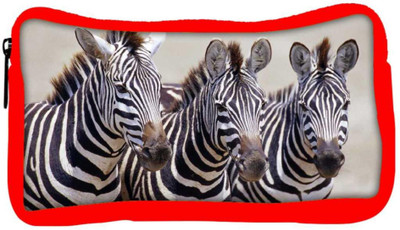 

Snoogg Eco Friendly Canvas Three Pair Of Zebra Designer Student Pen Pencil Case Coin Purse Pouch Cosmetic Makeup Bag (RED) Pouch(Multicolor)