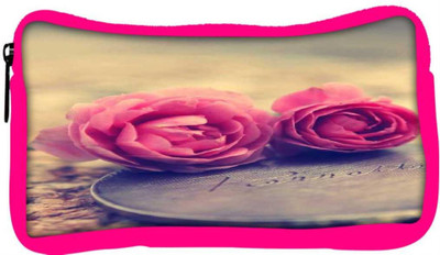 

Snoogg Eco Friendly Canvas Miniature Roses Student Pen Pencil Case Coin Purse Pouch Cosmetic Makeup Bag (PINK) Pouch(Multicolor)