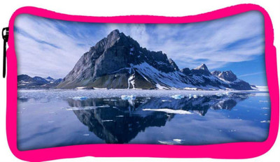 

Snoogg Eco Friendly Canvas Clear Reflection Of The Nature Designer Student Pen Pencil Case Coin Purse Pouch Cosmetic Makeup Bag (PINK) Pouch(Multicolor)