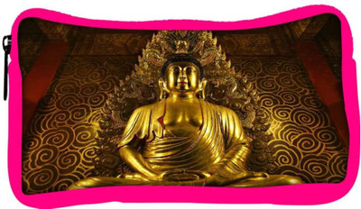 

Snoogg Eco Friendly Canvas Bhudda Designer Student Pen Pencil Case Coin Purse Pouch Cosmetic Makeup Bag (PINK) Pouch(Multicolor)