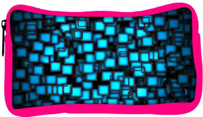 

Snoogg Eco Friendly Canvas Blue Blocks Design Designer Student Pen Pencil Case Coin Purse Pouch Cosmetic Makeup Bag (PINK) Pouch(Multicolor)