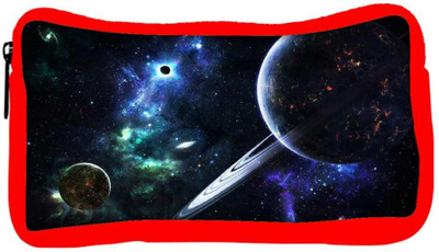 

Snoogg Eco Friendly Canvas Solar Rays Designer Student Pen Pencil Case Coin Purse Pouch Cosmetic Makeup Bag (RED) Pouch(Multicolor)