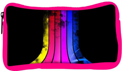 

Snoogg Eco Friendly Canvas Colorful Rays Designer Student Pen Pencil Case Coin Purse Pouch Cosmetic Makeup Bag (PINK) Pouch(Multicolor)