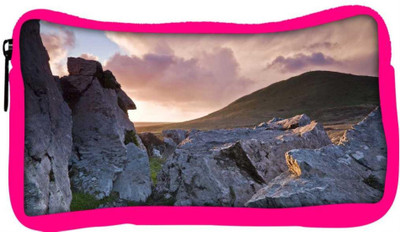 

Snoogg Eco Friendly Canvas Huge Rocks Designer Student Pen Pencil Case Coin Purse Pouch Cosmetic Makeup Bag (PINK) Pouch(Multicolor)
