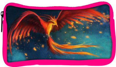 

Snoogg Eco Friendly Canvas Phoenix Fire Bird Designer Student Pen Pencil Case Coin Purse Pouch Cosmetic Makeup Bag (PINK) Pouch(Multicolor)